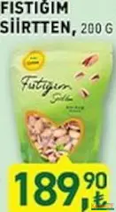 FISTĞIM SİİRTTEN SİİRT FISTIĞI 200 G fiyat ve kampanya bilgisi